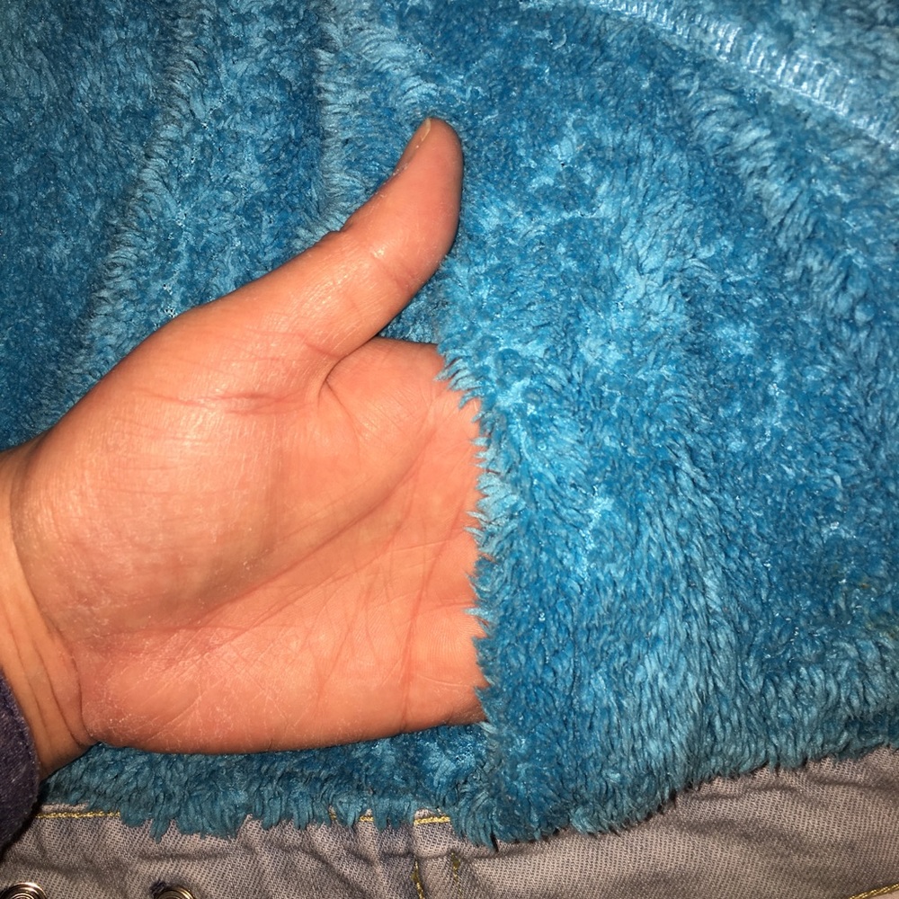 Y2K / 1990s Jean Jacket Vintage Denim Sherpa Lined Grit Iron Workwear 1929 Large - Picture 6 of 16